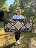 3 Diamond FAUX Cowhide Picture Frame