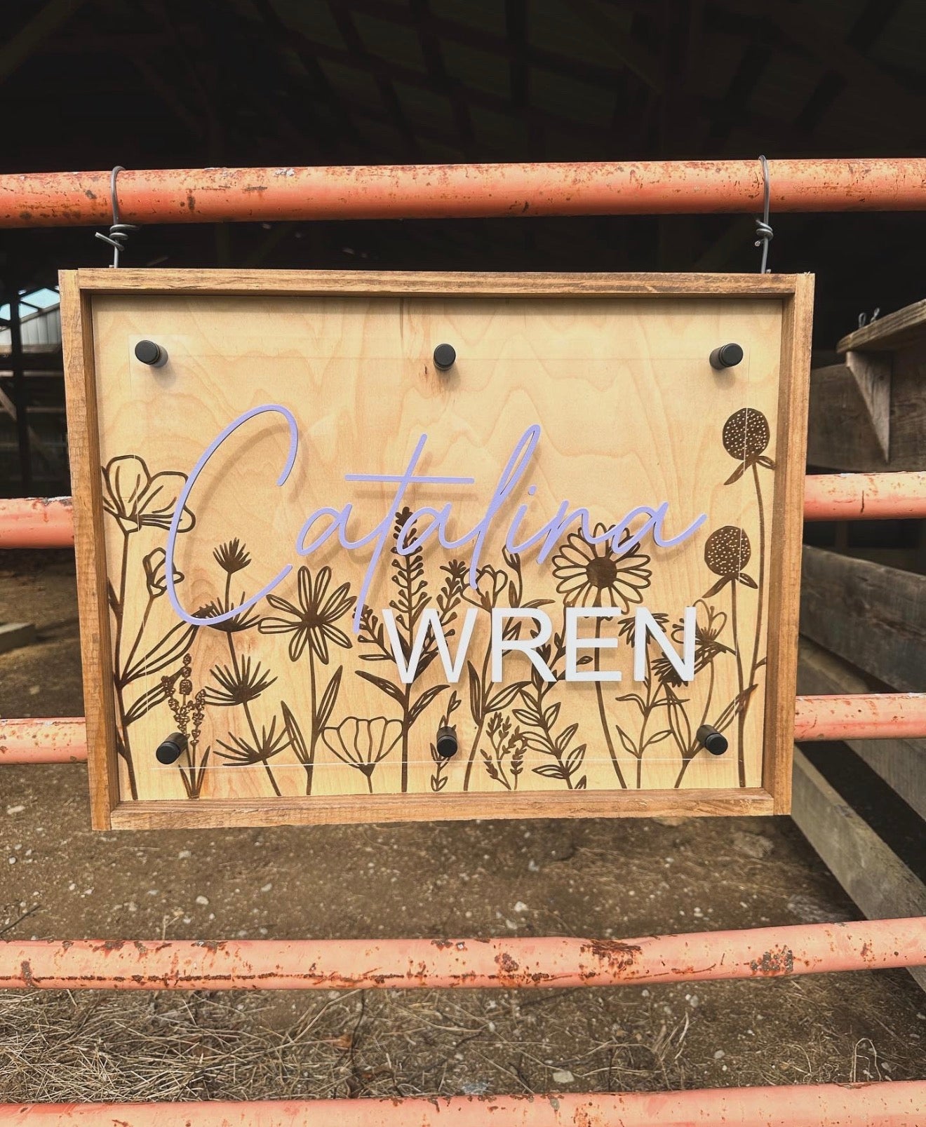 Wildflower Nursery Sign