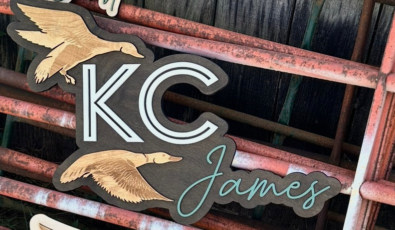 Mallard Offset Nursery Sign