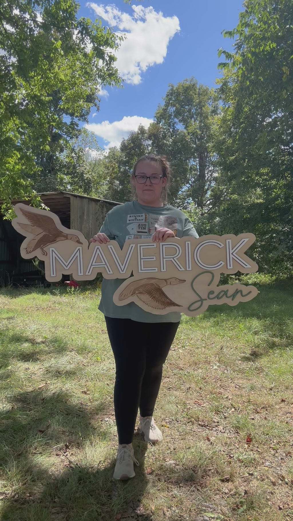 Mallard Offset Nursery Sign